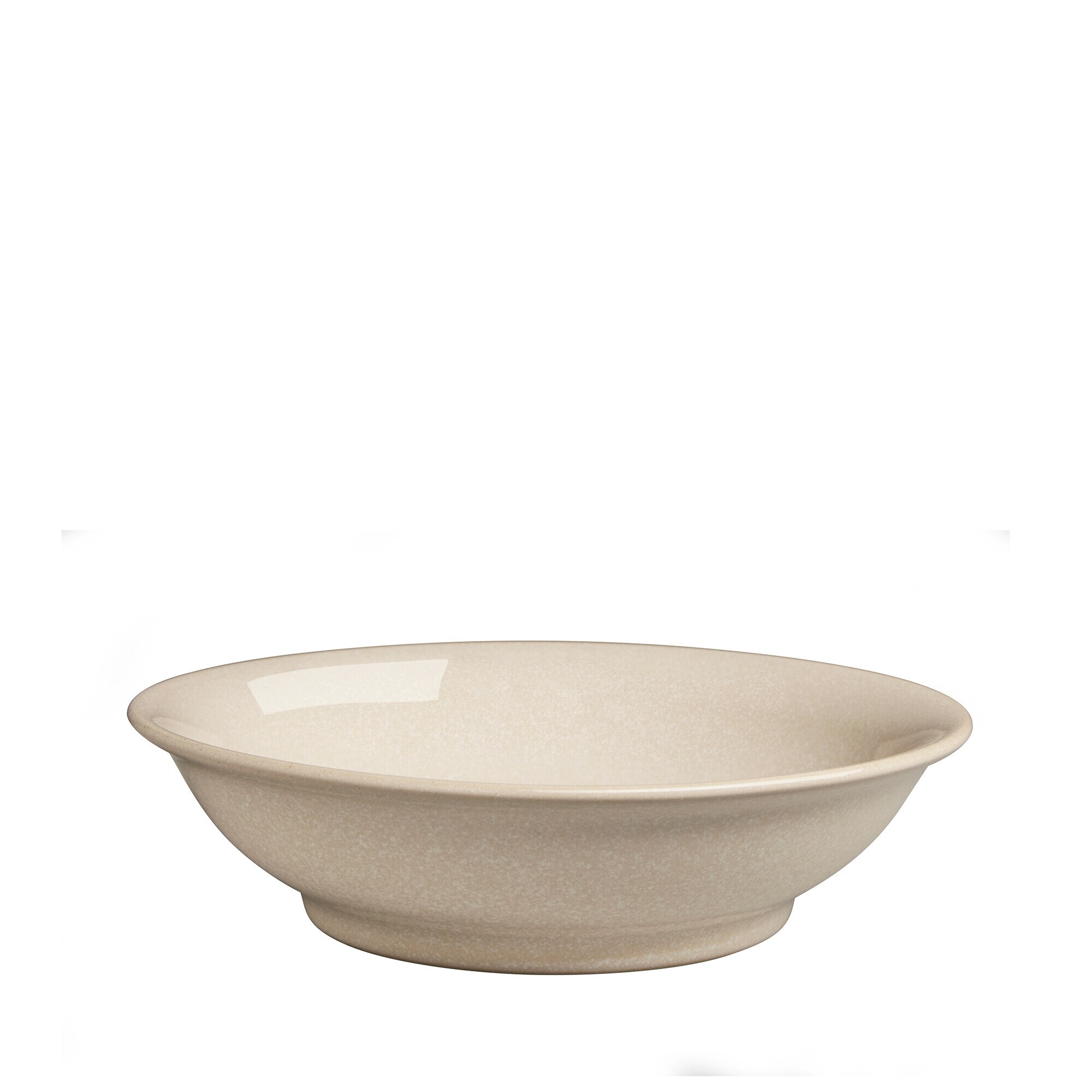 Product photograph of Elements Natural Medium Shallow Bowl Seconds from Denby Retail Ltd